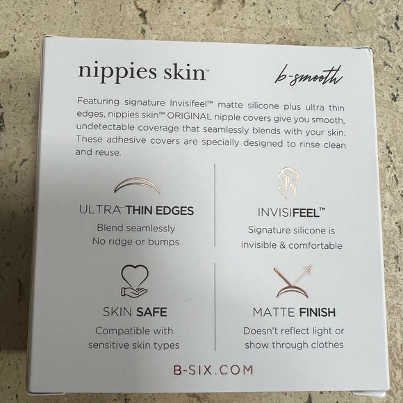 Nippies Nipple Covers for Women - 2 Pk -Sticky Adhesive Silicone Pasties A-C Cup - Picture 5 of 8